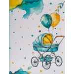 Baba Fotóalbum 12,5x16,5 cm 100 Darab 10x15 cm-es Fotóhoz Kék