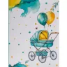   Baba Fotóalbum 12,5x16,5 cm 100 Darab 10x15 cm-es Fotóhoz Kék