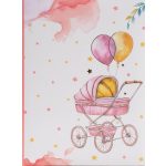 Baba Fotóalbum 12,5x16,5 cm 100 Darab 10x15 cm-es Fotóhoz Rózsaszín