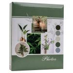 Fotóalbum 18x22,5 cm 200 Darab 10x15 cm-es Fotóhoz Zöld