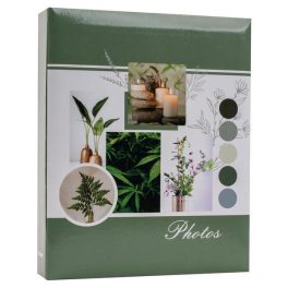 Fotóalbum 18x22,5 cm 200 Darab 10x15 cm-es Fotóhoz Zöld