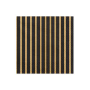 Szalvéta 33x33 cm 3 Rétegű 20 lap/Csomag Arany Csíkos
