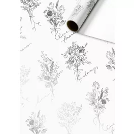 Stewo Tekercses Díszcsomagoló  70 cm x 1,5 m Kaleo White