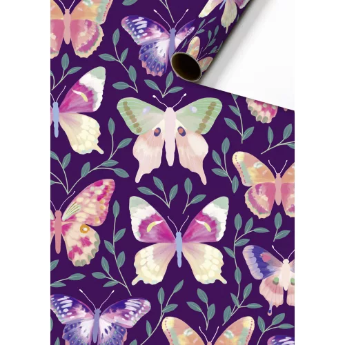 Stewo Tekercses Díszcsomagoló  70 cm x 1,5 m Louka Dark Violet