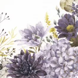   Ti-Flair Szalvéta 33x33 cm 3 Rétegű 20 Lap/Csomag Orla De Crisantemos Lilac