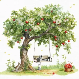   Ti-Flair Szalvéta 33x33 cm 3 Rétegű 20 Lap/Csomag Feline Summer