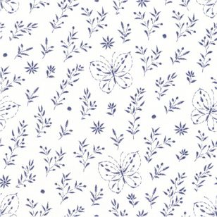   Ti-Flair Szalvéta 33x33 cm 3 Rétegű 20 Lap/Csomag Butterfly Embroidery White