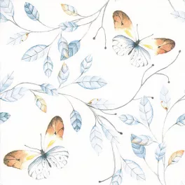   Ti-Flair Szalvéta 33x33 cm 3 Rétegű 20 Lap/Csomag Orange Tip Butterfly Aqua
