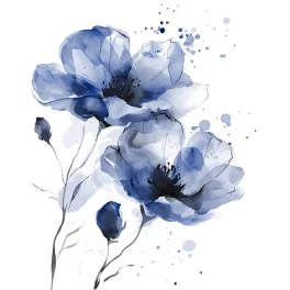   Ti-Flair Szalvéta 33x33 cm 3 Rétegű 20 Lap/Csomag Fiori Delicati Navy