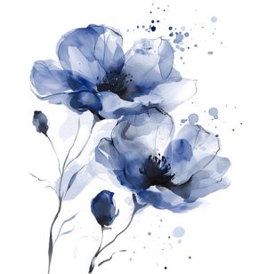   Ti-Flair Szalvéta 33x33 cm 3 Rétegű 20 Lap/Csomag Fiori Delicati Navy