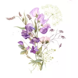   Ti-Flair Szalvéta 33x33 cm 3 Rétegű 20 Lap/Csomag Gentle Summer Bouquet