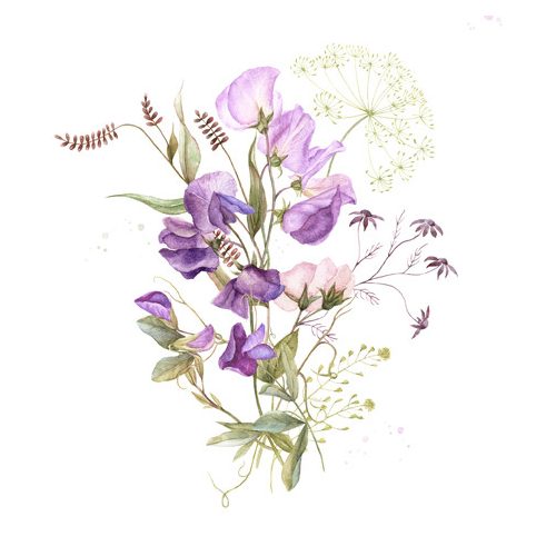 Ti-Flair Szalvéta 33x33 cm 3 Rétegű 20 Lap/Csomag Gentle Summer Bouquet