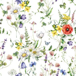   Ti-Flair Szalvéta 33x33 cm 3 Rétegű 20 Lap/Csomag Vild Blomma