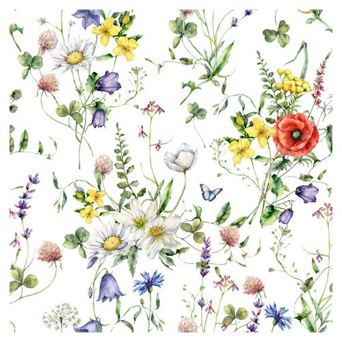 Ti-Flair Szalvéta 33x33 cm 3 Rétegű 20 Lap/Csomag Vild Blomma