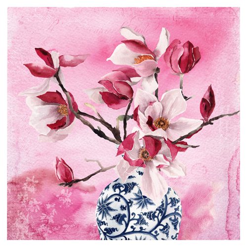Ti-Flair Szalvéta 33x33 cm 3 Rétegű 20 Lap/Csomag Magnolias En Vase Chinois