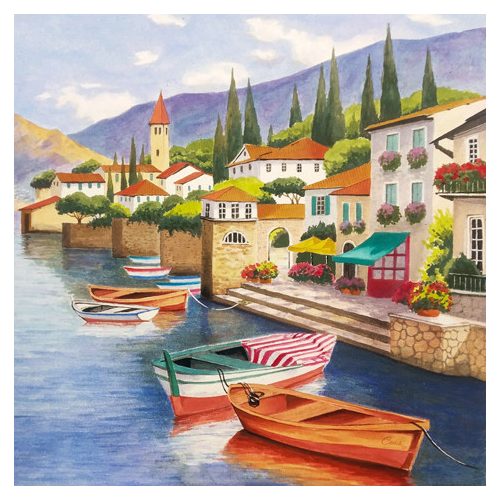 Ti-Flair Szalvéta 33x33 cm 3 Rétegű 20 Lap/Csomag Lago Di Como