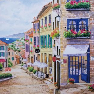   Ti-Flair Szalvéta 33x33 cm 3 Rétegű 20 Lap/Csomag Nouveau Bistro