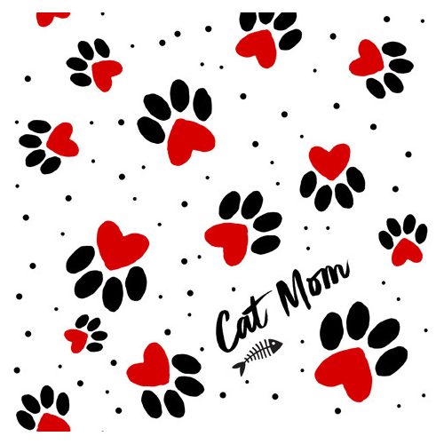 Ti-Flair Szalvéta 33x33 cm 3 Rétegű 20 Lap/Csomag Cat Mom