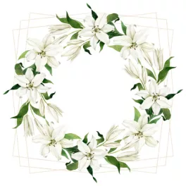   Ti-Flair Szalvéta 33x33 cm 3 Rétegű 20 Lap/Csomag Madonna Lily Wreath