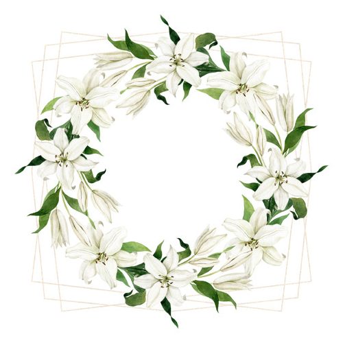 Ti-Flair Szalvéta 33x33 cm 3 Rétegű 20 Lap/Csomag Madonna Lily Wreath