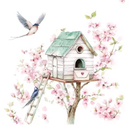   Ti-Flair Szalvéta 33x33 cm 3 Rétegű 20 Lap/Csomag Pajarera En Primavera
