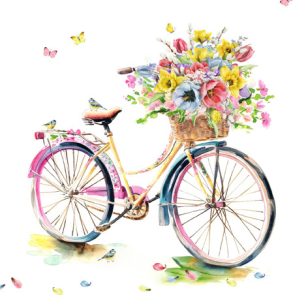   Ti-Flair Szalvéta 33x33 cm 3 Rétegű 20 Lap/Csomag Viaggio Di Primavera