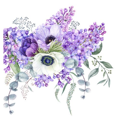 Ti-Flair Szalvéta 33x33 cm 3 Rétegű 20 Lap/Csomag Floraison Printanière