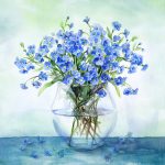 Ti-Flair Szalvéta 33x33 cm 3 Rétegű 20 Lap/Csomag Forget-Me-Not
