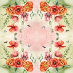 Ti-Flair Szalvéta 33x33 cm 3 Rétegű 20 Lap/Csomag Bouquet Of Poppies