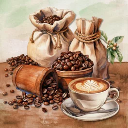   Ti-Flair Szalvéta 33x33 cm 3 Rétegű 20 Lap/Csomag Enjoy Your Coffee Break