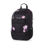 OXY SPORT Hátizsák 24 Liter Flowers Pink Fekete Tolltartóval