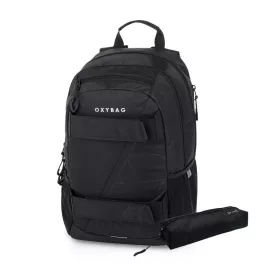 OXY SPORT Hátizsák 24 Liter Black Fekete Tolltartóval