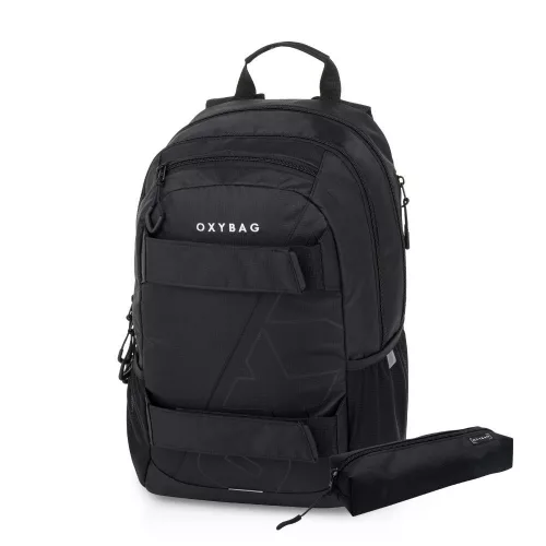 OXY SPORT Hátizsák 24 Liter Black Fekete Tolltartóval