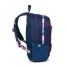   OXY SPORT Hátizsák 24 Liter Flowers Blue Fekete Tolltartóval