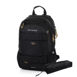   OXY SPORT Hátizsák 24 Liter Flowers Black Fekete Tolltartóval