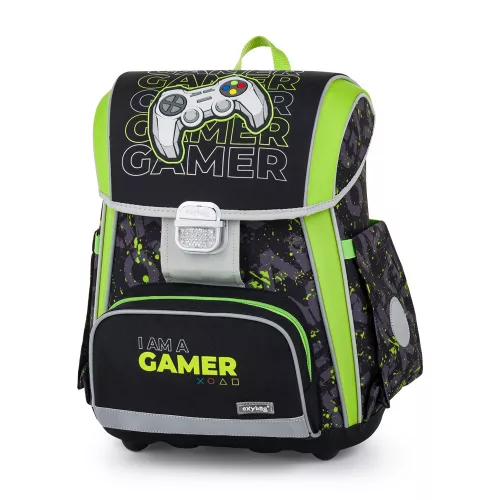 OXY PREMIUM Merevfalú Iskolatáska 27 Liter Gamer