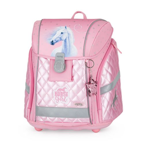 OXY PREMIUM LIGHT Merevfalú Iskolatáska 26 Liter Horse Romantic