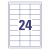 Univerzális Etikett 64,3x34 mm 24 címke/lap 100 ív/csomag