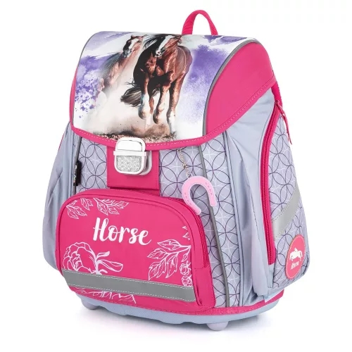 OXY PREMIUM Merevfalú Iskolatáska 27 Liter Horse