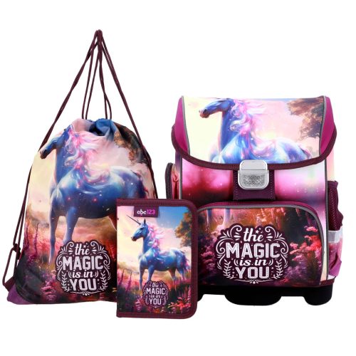 ABC123 Iskolatáska Szett Starter 3 Részes Unicorn