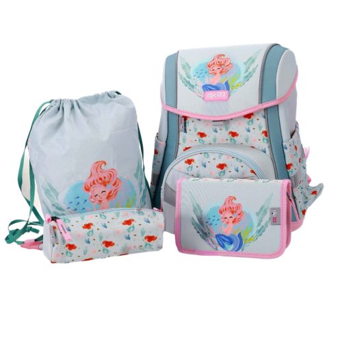 ABC123 Iskolatáska Szett Ergo Premium 4 Részes Mermaid