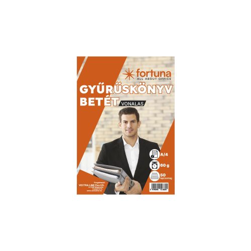 Gyűrűskönyv Betét A/4 4 Lyukú Vonalas 50 Lap