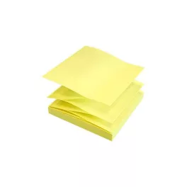   Global Notes Jegyzettömb Öntapadós 76x76 mm 100 Lap Sárga Z Hajtású