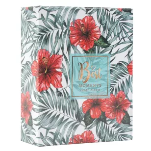   Fotóalbum 12,5x16,5 cm 100 Darab 10x15 cm-es Fotóhoz Hibiszkus