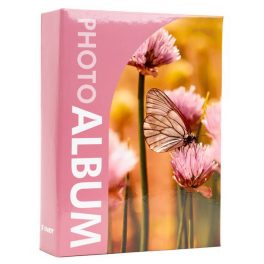   Fotóalbum 17x22,5 cm Ragasztott 200 Darab 10x15 cm-es Fotóhoz Rózsaszín