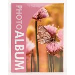 Fotóalbum 17x22,5 cm Ragasztott 200 Darab 10x15 cm-es Fotóhoz Rózsaszín