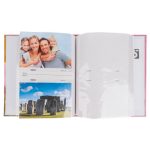 Fotóalbum 17x22,5 cm Ragasztott 200 Darab 10x15 cm-es Fotóhoz Rózsaszín