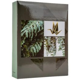  Fotóalbum 19x25 cm Ragasztott 200 Darab 10x15 cm-es Fotóhoz Zöld Növények