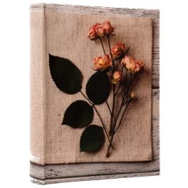   Fotóalbum 19x25 cm Könyvkötésű 200 Darab 10x15 cm-es Fotóhoz Rózsa