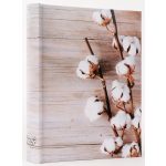 Fotóalbum 19x25 cm Könyvkötésű 200 Darab 10x15 cm-es Fotóhoz Pamutvirág